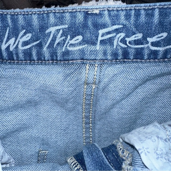 We The Free Wilshire Midi Denim Skirt 29 Blue - Picture 5 of 9